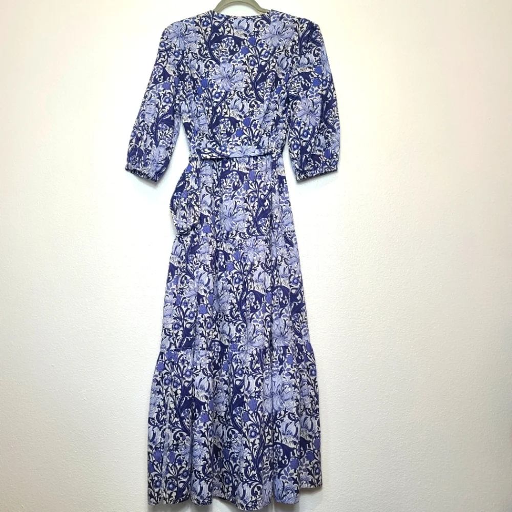 FINLEY Aerin Floral Maxi Dress In Blue Iris Size Small - Picture 11 of 11